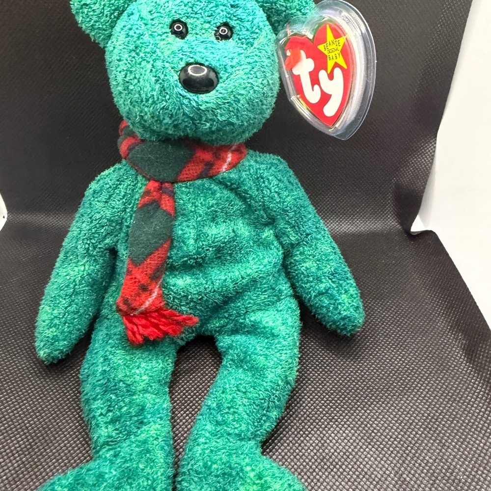 Ty Beanie Baby Wallace Bear 1999 Vintage Plush w/ Tag Protector Retired